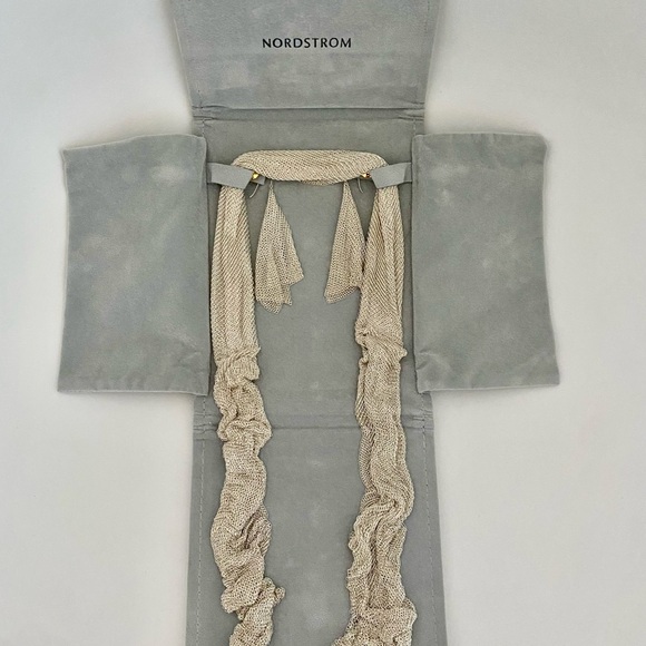 Tiffany & Co. Elsa Peretti Silver Mesh Scarf Necklace with Matching Earrings - Picture 10 of 16